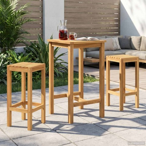 VidaXL zestaw barowy na zewnątrz 3 pcs Nieprzetworzone