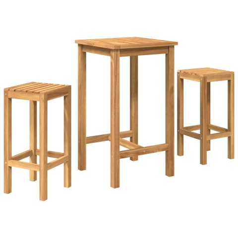 VidaXL zestaw barowy na zewnątrz 3 pcs Nieprzetworzone