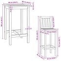 ZESTAW BAROWY NA ZEWNĄTRZ 3 PCS NIEPRZETWORZONE