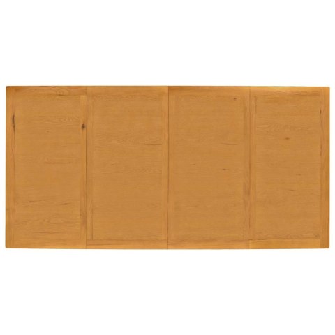 VidaXL Stół jadalny 200 x 100 x 75 cm Dąb lite naturalny Prostokątny
