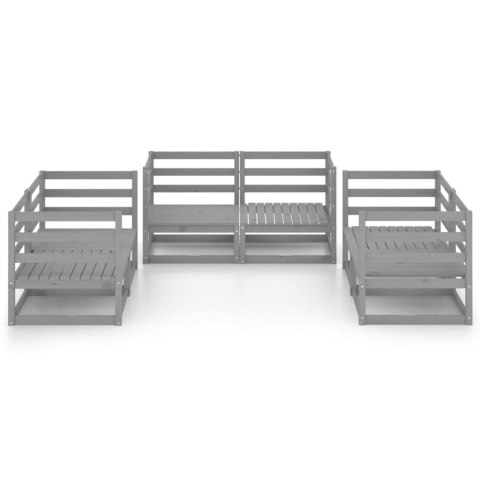 6-CZ. ZESTAW MEBLI WYPOCZYNKOWYCH DO OGRODU SZARY SOSNOWY