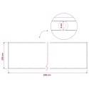 EKRAN PRYWATNOŚCI BALKONOWEJ 200X800CM TKANINA Z POWŁOKĄ PU