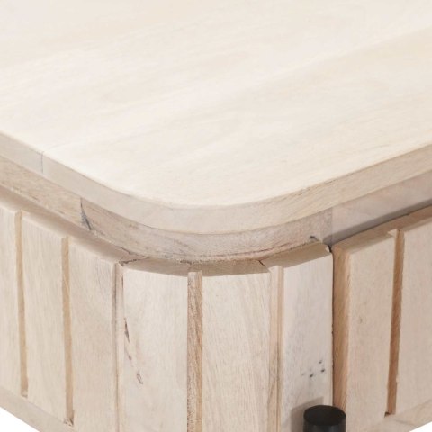 VidaXL Ręcznie robiony stolik końcowy Biały 100 x 30 x 76 cm