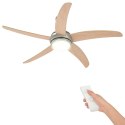 VidaXL Wentylator sufitowy z lampą Ø 130 cm Sonoma