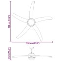 VidaXL Wentylator sufitowy z lampą Ø 130 cm Sonoma