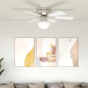 WENTYLATOR SUFITOWY Z LAMPĄ Ø 82CM BIAŁY