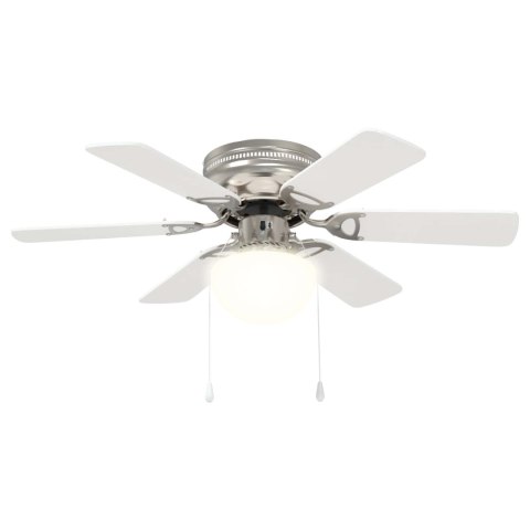 WENTYLATOR SUFITOWY Z LAMPĄ Ø 82CM BIAŁY
