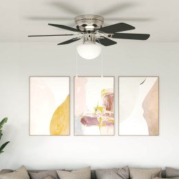 VidaXL Wentylator sufitowy z lampą Ø 82 cm Czarny