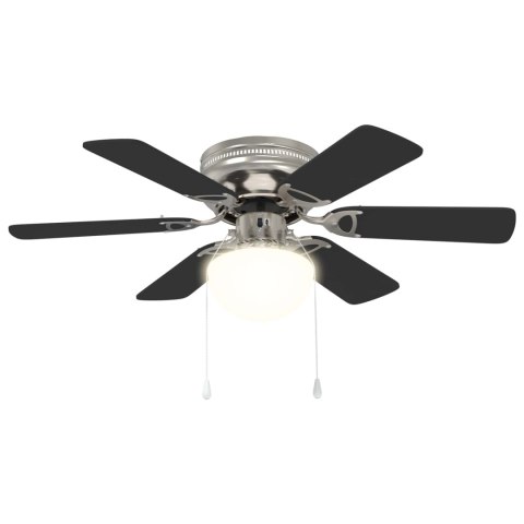 WENTYLATOR SUFITOWY Z LAMPĄ Ø 82CM CZARNY
