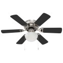 WENTYLATOR SUFITOWY Z LAMPĄ Ø 82CM CZARNY