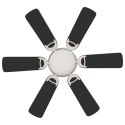 WENTYLATOR SUFITOWY Z LAMPĄ Ø 82CM CZARNY