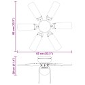 WENTYLATOR SUFITOWY Z LAMPĄ Ø 82CM CZARNY