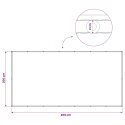 EKRAN PRYWATNOŚCI BALKONOWEJ 200X400CM TKANINA Z POWŁOKĄ PU