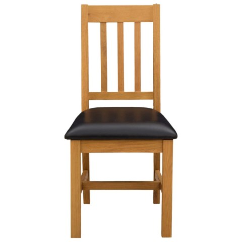 KRZESŁO JADALNIANE VENLO 2 PCS DĄB LITE CZARNY 45X53X92CM