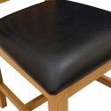 KRZESŁO JADALNIANE VENLO 2 PCS DĄB LITE CZARNY 45X53X92CM