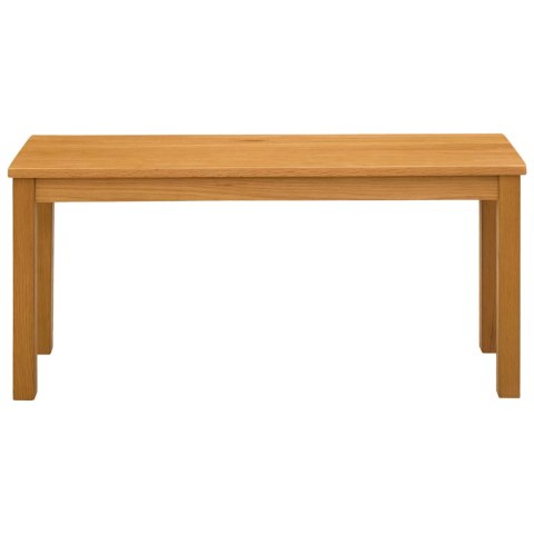 VidaXL Ławka jadalniana 95 x 32 x 45 cm Dąb lite naturalny