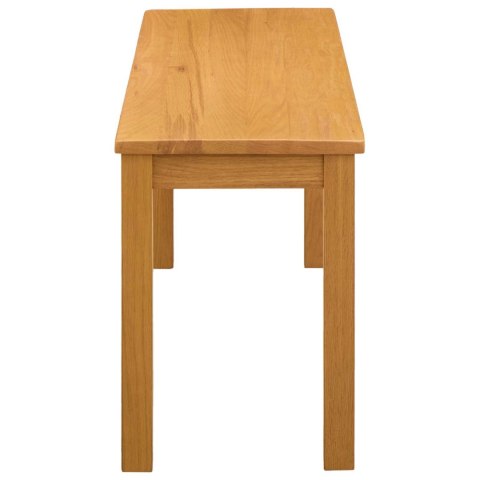 VidaXL Ławka jadalniana 95 x 32 x 45 cm Dąb lite naturalny