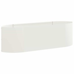 VidaXL Podniesione Łóżko Ogrodowe Biały 140 x 40 x 40 cm Stal