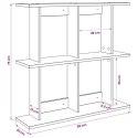VidaXL Półka ścienna Do montażu na ścianie Biały 80 x 20 x 75 cm