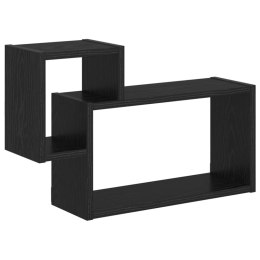 VidaXL Półka ścienna Do montażu na ścianie Czarny 55 x 15 x 35 cm