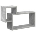 VidaXL Półka ścienna Do montażu na ścianie Szary 55 x 15 x 35 cm