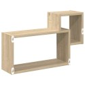 VidaXL Półka ścienna Do montażu na ścianie brązowy 55 x 15 x 35 cm