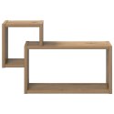 VidaXL Półka ścienna Do montażu na ścianie brązowy 55 x 15 x 35 cm