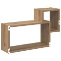 VidaXL Półka ścienna Do montażu na ścianie brązowy 55 x 15 x 35 cm