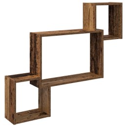 VidaXL Półka ścienna Do montażu na ścianie brązowy 91,5 x 15 x 76 cm