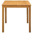 VidaXL Stół jadalny 110 x 75 x 75 cm Dąb lite naturalny Prostokątny