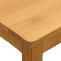 VidaXL Stół jadalny 110 x 75 x 75 cm Dąb lite naturalny Prostokątny