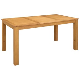 VidaXL Stół jadalny 150 x 85 x 75 cm Dąb lite naturalny Prostokątny