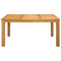 VidaXL Stół jadalny 150 x 85 x 75 cm Dąb lite naturalny Prostokątny
