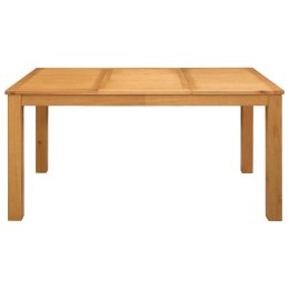 VidaXL Stół jadalny 150 x 85 x 75 cm Dąb lite naturalny Prostokątny