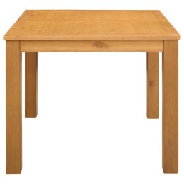 VidaXL Stół jadalny 90 x 90 x 75 cm Dąb lite naturalny Kwadrat