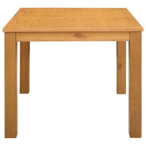 VidaXL Stół jadalny 90 x 90 x 75 cm Dąb lite naturalny Kwadrat