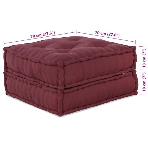 VidaXL Modułowa sofa, bordowy, 70x70x36, materiał