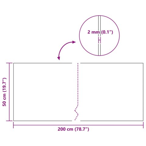 VidaXL Rolka korkowa brązowy 200 x 50 x 0,2 cm korek