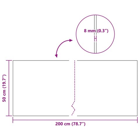 VidaXL Rolka korkowa brązowy 200 x 50 x 0,8 cm korek