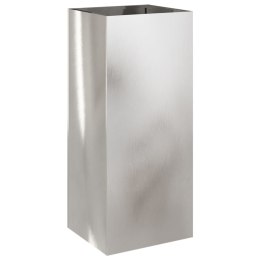 VidaXL Donica, srebrna, 32x29x75 cm, stal nierdzewna