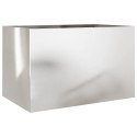 VidaXL Donica, srebrna, 62x40x39 cm, stal nierdzewna