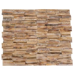 VidaXL Ścienne panele okładzinowe 3D, 10 szt., 1,01 m², drewno tekowe