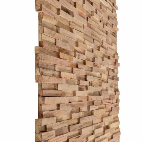 VidaXL Ścienne panele okładzinowe 3D, 10 szt., 1,08 m², drewno tekowe