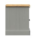 SZAFKA NOCNA VIGO SZARA 42X35X42CM LITE DREWNO SOSNOWE