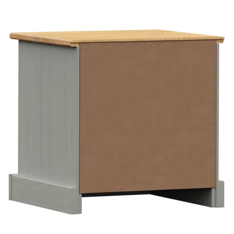 SZAFKA NOCNA VIGO SZARA 42X35X42CM LITE DREWNO SOSNOWE