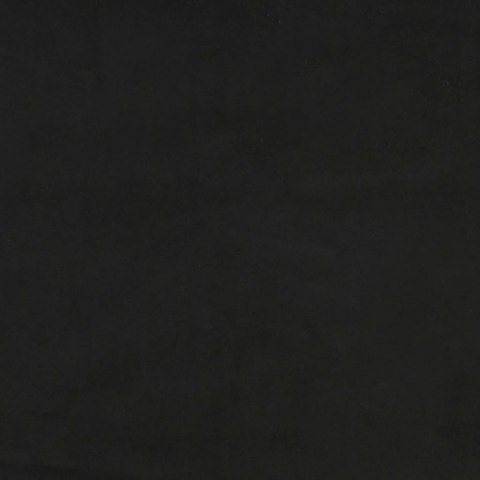 ZAGŁÓWEK USZAK CZARNY 203X16X118/128CM AKSAMIT