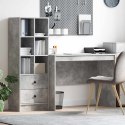 VidaXL Biurko z szufladą 2 pcs Betonowy szary