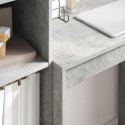 VidaXL Biurko z szufladą z półką 2 pcs Betonowy szary