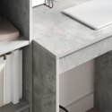 VidaXL Biurko z szufladą z półką 2 pcs Betonowy szary