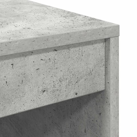 VidaXL Biurko z szufladą z półką 2 pcs Betonowy szary